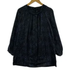 COMME CA DU MODE コムサ・デ・モード 総柄チュニック size9/ブラック系