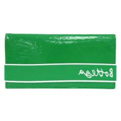 未使用 ボッテガヴェネタ 701271 V1RW5 3826 レザー グリーン バンド付き 二つ折り 長財布 緑 0306 BOTTEGAVENETA