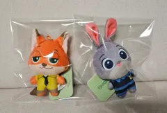 ズートピア ぬいぐるみ キーホルダー ジュディ ニック 2個セット