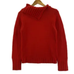 KUMIKYOKU クミキョク ウール混 オフタートルネックニット size2/レッド