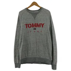 TOMMY JEANS トミー ジーンズ ロゴ刺繍スウェット sizeM/グレー