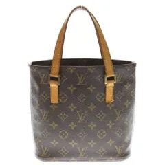 LOUIS VUITTON (ルイヴィトン) モノグラム バティニョール ハンドバッグ ミニバッグ ブラウン レザー×PVC M51156 ゴールド金具