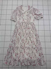 ◇ ⊂ マーキュリーデュオ MERCURYDUO 花柄フリルワンピース Sサイズ レディース E  【1511250008740】