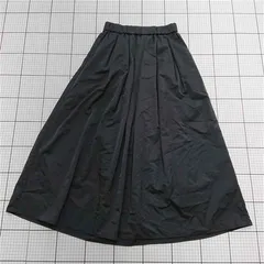 ◇ ⊂ サンプリシテ SIMPLICITE FY40 ナイロン混フレアスカート ブラック系 レディース E  【1511250008719】