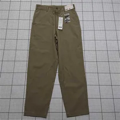 ◇ Θ ユニクロ UNIQLO ワイドフィットテーパードパンツ カーキ メンズ ウエスト73cm E  【1511250008696】