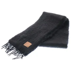 LOEWE (ロエベ) アナグラム マフラー ストール ブラック モヘア×ウール