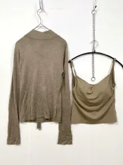 美品 snidel スナイデル SWNT244170 定価15900円 バックオープンプルオーバー ニット セーター sizeF/茶 ■■レディース