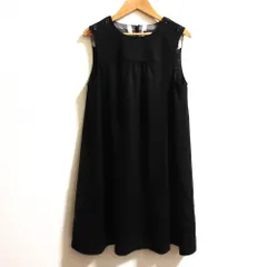 良品 BURBERRY バーバリー 裏チェック ノースリーブワンピース サイズ160A ブラック キッズ 古着 中古 USED