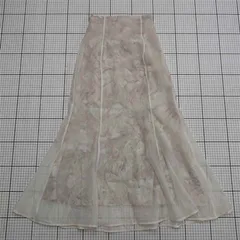 ◇ ⊂ マジェスティックレゴン MAJESTIC LEGON マーブル柄シフォンロングスカート Sサイズ レディース E  【1511250010057】