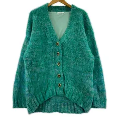 PAGEBOY  ページボーイ ミックス糸カーディガン sizeF/グリーン系