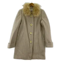 PROPORTION BODY DRESSING プロポーションボディ ドレッシング 2wayファー付き ノーカラー コート size2/ベージュ