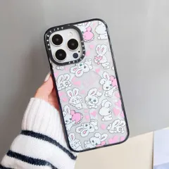MagSafe対応 かわいいウサギ iPhoneケース CASETiFY  iPhone17/iPhone17Pro/iPhone17 Air/iPhone16/16pro/16pro max/15//14/13/12