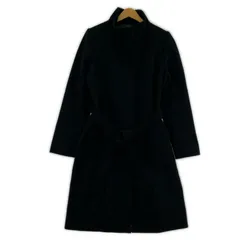 INDIVI インディヴィ ベルト付き ウール カシミア ロングコート size40/ブラック
