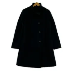 MICHEL KLEIN ミッシェルクラン ウール スタンドカラーコート size38/ブラック