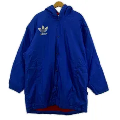 adidas アディダス 裏ボア ベンチコート sizeL/ブルー