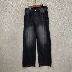 ヴィンテージ ストリート ウォッシュ ブラックジーン 흑청바지 L M07434