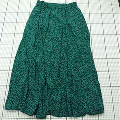 ◇ ⊂ アメリカンホリック AMERICAN HOLIC 花柄ロングスカート グリーン系 L レディース E  【1511250011009】