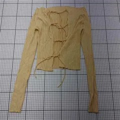 ◇ ⊂ ビューティ＆ユース ユナイテッドアローズ リブニットカーディガン ベージュ系 レディース E  【1511250010736】