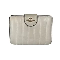 COACH コーチ C3454 二つ折り財布 レザー ホワイト レディース【中古】【送料無料】