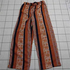 ◇ ⊂ ブージュルード Bou Jeloud ストライプ柄ワイドパンツ ポリエステル38 レディース E  【1511250012938】