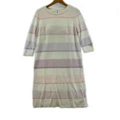 gelato pique ジェラートピケ      タグ付きカップインボーダールームウェアワンピース sizeＦ/ピンク