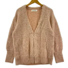 【美品】BEAMS モヘアカーディガン ブラウン BEAMS ビームス Cardigan Double Jacquard Botanical Pattern