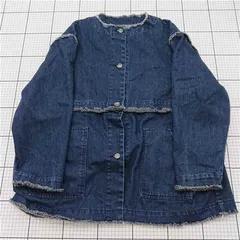 ◇ ⊇ セレクトモカ SELECT MOCA デニムフリンジジャケット レディース Fサイズ E  【1511250013201】