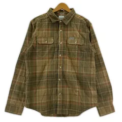 Columbia コロンビア AE0265 チェック柄長袖シャツ sizeM/ベージュ系