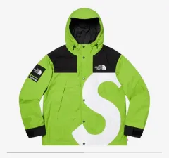 Supreme x THE NORTH FACE ザノースフェイス S ロゴ マウンテン ジャケット ライム 20FW