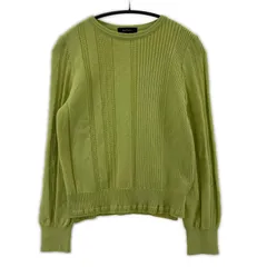 Reflect リフレクト クルーネック ラメニット size9/ライトグリーン