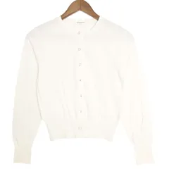 NATURAL BEAUTY BASIC ナチュラルビューティーベーシック 通年 ストレッチ★ カーディガン Sz.FR レディース 白