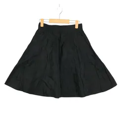 PAULE KA ポールカ 通年★ フレア A ライン スカート Sz.36 レディース 黒のサムネイル