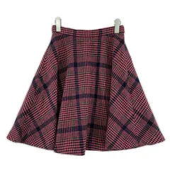 PROPORTION BODY DRESSING プロポーションボディ ドレッシング グレンチェック フレアスカート size3/ピンク×ネイビー