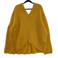 JOURNAL STANDARD relume ジャーナルスタンダード レリューム ウール Vネックニット sizeF/オレンジ系