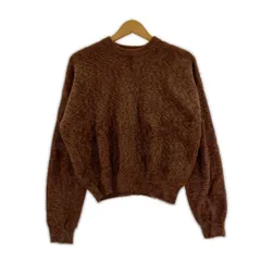 LAGUA GEM ラグアジェム クルーネック プルオーバーニット sizeFREE/ブラウン