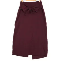 nano universe ナノユニバース 通年 リボン★ ストレッチ タイト スカート Sz.38　レディース