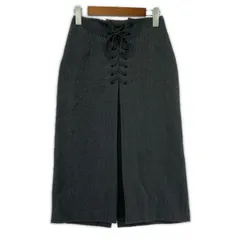 B:MING by BEAMS ビーミングバイビームス レースアップロングスカート sizeS/ダークグレー