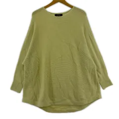 COUP DE CHANCE クードシャンス クルーネック プルオーバーニット size38/イエロー系