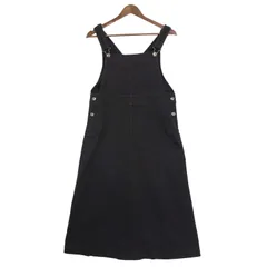 GLOBAL WORK グローバルワーク 通年★ サロペット ジャンパースカート オーバースカート ワンピース Sz.F レディース 黒