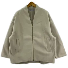 sakishima tokyo サキシマ トーキョー ノーカラー ジップアップジャケット sizeF/ライトベージュ