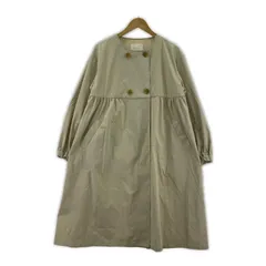 ehka sopo エヘカソポ ノーカラーコート sizeF/ライトベージュ