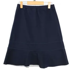 Harriss ハリス 秋冬 中綿★ フレア スカート Sz.36　レディース ネイビーのサムネイル