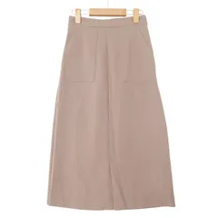 nano universe ナノユニバース 通年★ レーヨン スリット タイト スカート Sz.36 レディース