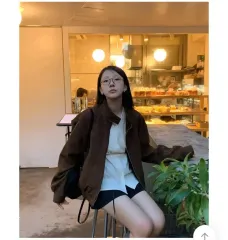 yuini フレンチ スウェード ジャケット ブラウン 一回着用