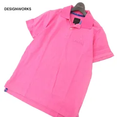 DESIGNWORKS デザインワークス アバハウス 春夏 ロゴ★ 半袖 ポロシャツ Sz.46　メンズのサムネイル