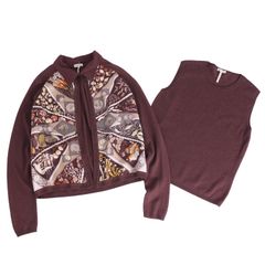 エルメス HERMES ゴルチエ期 カーディガン ベスト アンサンブル H