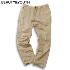 BEAUTY&YOUTH ユナイテッドアローズ 通年 SLIM FIT★ 総柄 テーパード チノ スラックス パンツ チノパン Sz.L メンズ