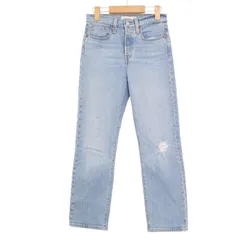 Levi's リーバイス 通年 ダメージ＆USED加工★ ストレート デニム パンツ ジーンズ Sz.24 レディース