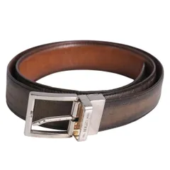 BERLUTI✨ベルルッティ　ベルト　カリグラフィー　レザー　リバーシブル　総柄 2025年最新】berluti ベルト リバーシブルの人気アイテム - メルカリ