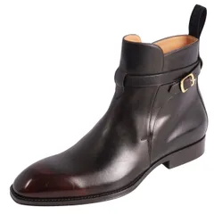 未使用 ルイヴィトン LOUIS VUITTON ブーツ ショートブーツ レザー